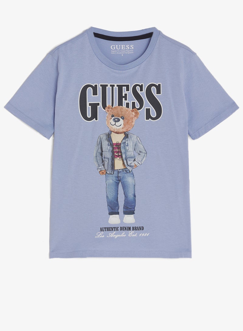 GUESS Youth Graphic Crew Neck T-Shirt - Image 1
